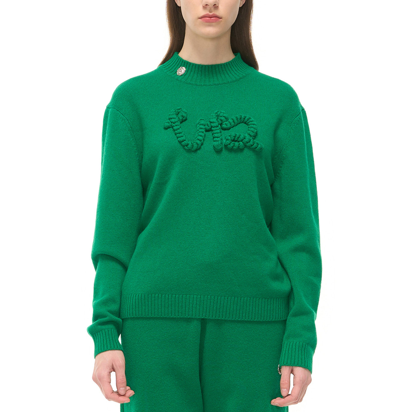 WOMEN HAND EMBROIDRYCASHMERE FULLOVER_GN