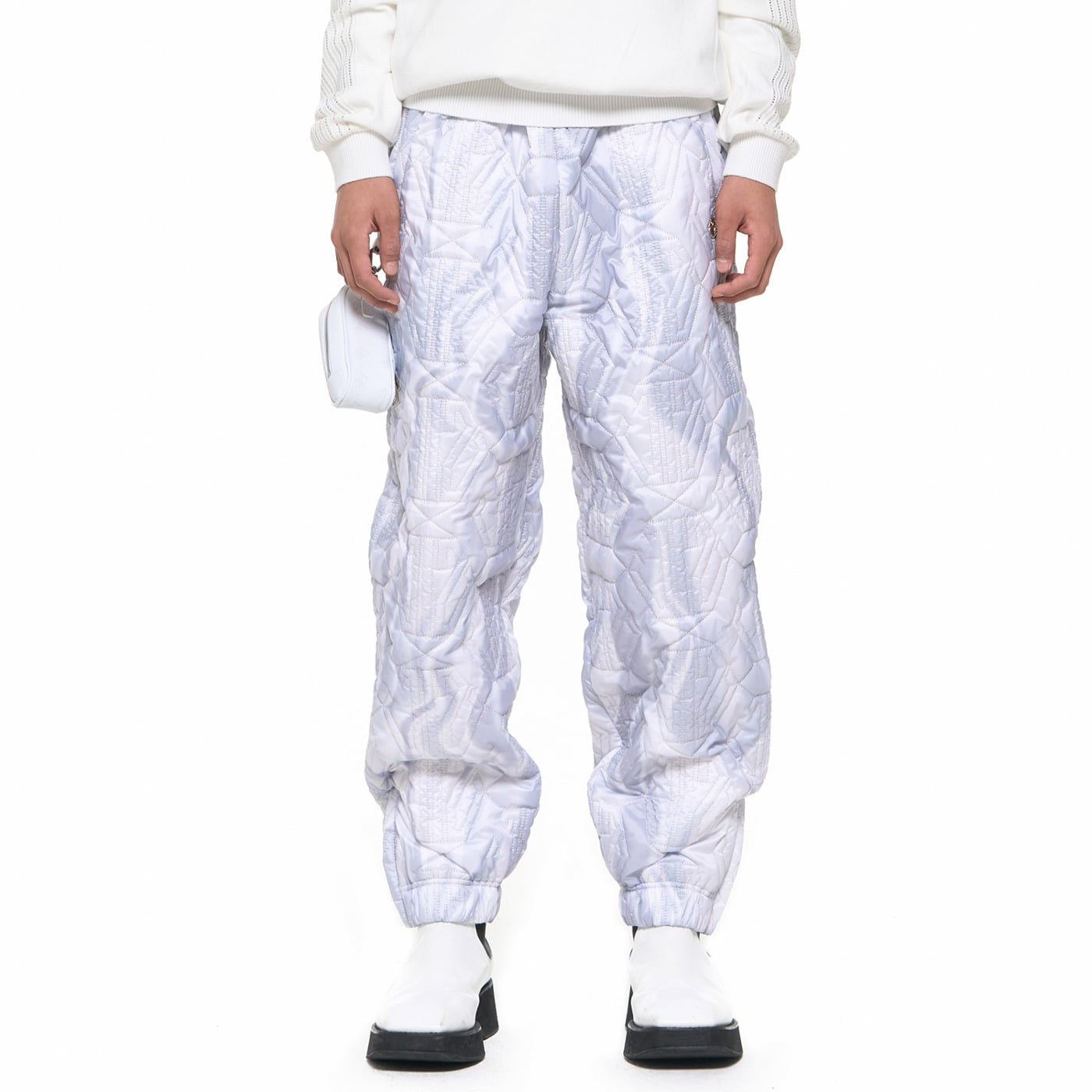 LOGO QUILTING JOGGER PANTS_GY